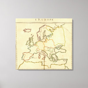 Europe by Religion 2 Canvas Print