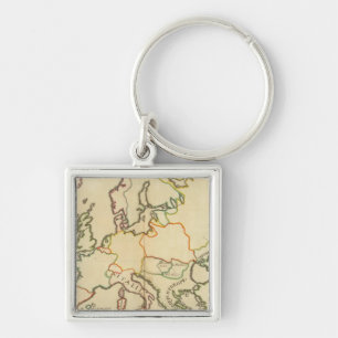 Europe by Religion 2 Key Ring