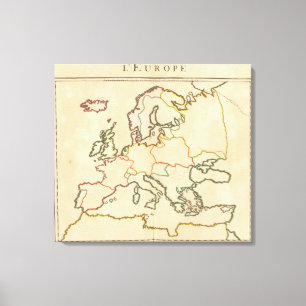 Europe by Religion Canvas Print