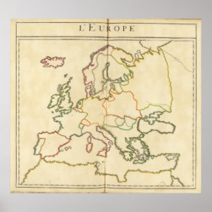 Europe by Religion Poster