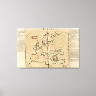 Europe Climate Canvas Print