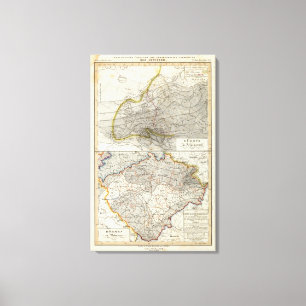 Europe Climate Map Canvas Print