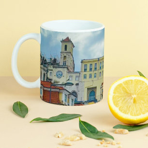 Europe Coffee Mug, Portugal Lisbon Photograph, Two-Tone Coffee Mug