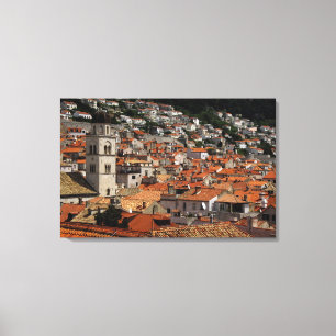 Europe, Croatia. Mediaeval walled city of Canvas Print