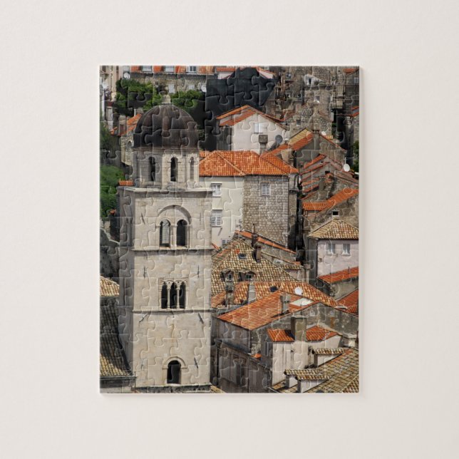 Europe, Croatia. Mediaeval walled city of Jigsaw Puzzle (Vertical)