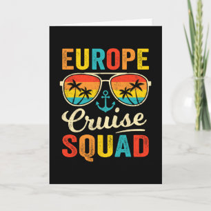 Europe Cruise Squad 2025 European Matching Family Card