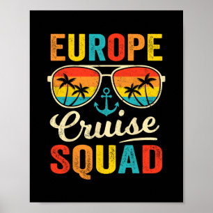 Europe Cruise Squad 2025 European Matching Family  Poster