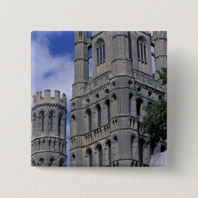 Europe, England, Cambridgeshire, Ely. Ely 15 Cm Square Badge (Front)