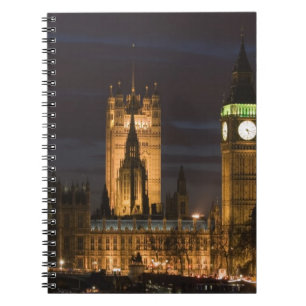 Europe, ENGLAND, London: Houses of Parliament / 2 Spiral Notebook