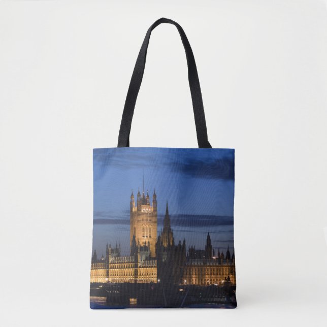 Europe, ENGLAND, London: Houses of Parliament Tote Bag (Front)