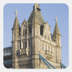 Europe ENGLAND, London: Tower Bridge / Late Square Sticker