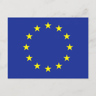 Europe EU European flag Postcard