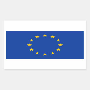 Europe/European Union Flag Rectangular Sticker