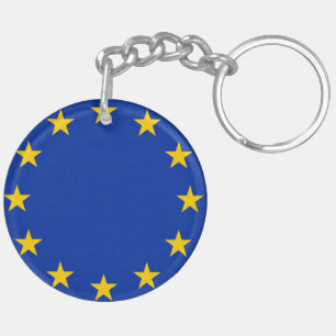 Europe flag key ring