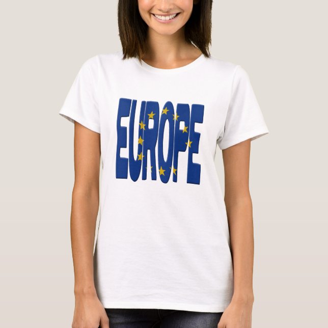 Europe + Flag T-Shirt (Front)