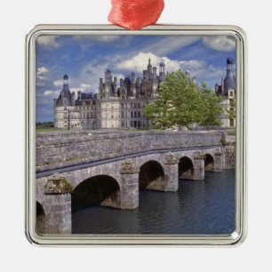 Europe, France, Chambord. A stone bridge leads Metal Tree Decoration