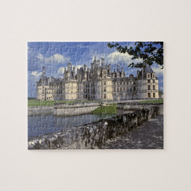 Europe, France, Chambord. Imposing Chateau Jigsaw Puzzle (Horizontal)
