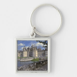 Europe, France, Chambord. Imposing Chateau Key Ring