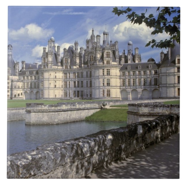 Europe, France, Chambord. Imposing Chateau Tile (Front)