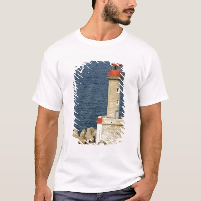 Europe, France, Corsica, Bastia.  Port T-Shirt (Front)