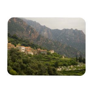 Europe, France, Corsica, Ota.  Town of Ota and Magnet