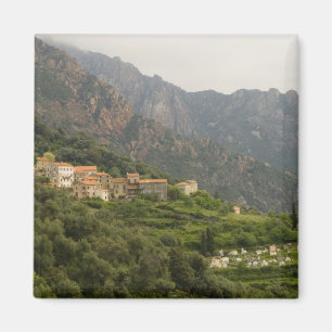Europe, France, Corsica, Ota.  Town of Ota and Magnet