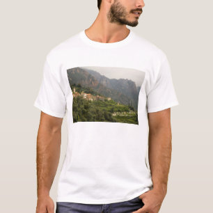 Europe, France, Corsica, Ota. Town of Ota and T-Shirt