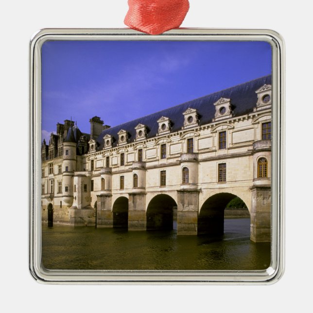 Europe, France, Loire Valley. Chateau Metal Tree Decoration (Front)