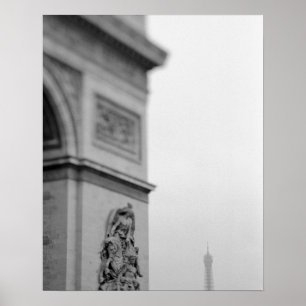 Europe, France, Paris. Arc de Triomphe and 2 Poster