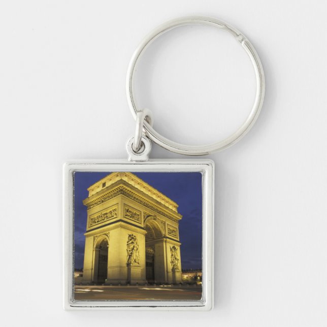 Europe, France, Paris. Arc de Triomphe Key Ring (Front)