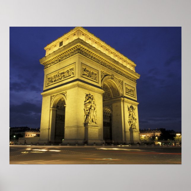 Europe, France, Paris. Arc de Triomphe Poster (Front)