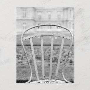 Europe, France, Paris. Chair, Jardin du Postcard