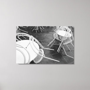 Europe, France, Paris. Chairs, Jardin du 4 Canvas Print