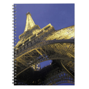 Europe, France, Paris, Eiffel Tower, evening 2 Spiral Notebook