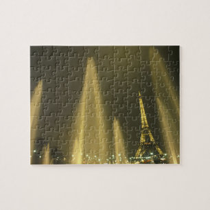 Europe, France, Paris, Eiffel Tower, evening Jigsaw Puzzle