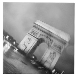 Europe, France, Paris. Spinning Arc de Triomphe Tile