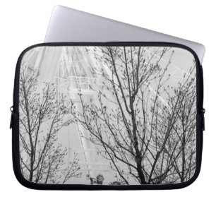 Europe, France, Paris. Statue and Ferris Wheel, Laptop Sleeve