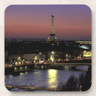 Europe, France, Paris, Sunset view of Eiffel Coaster