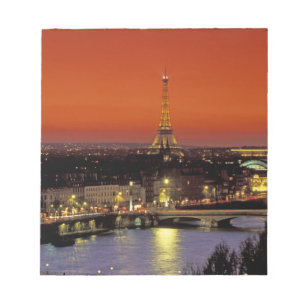 Europe, France, Paris. Sunset view of Eiffel Notepad