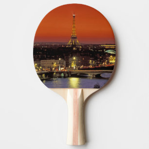 Europe, France, Paris. Sunset view of Eiffel Ping Pong Paddle