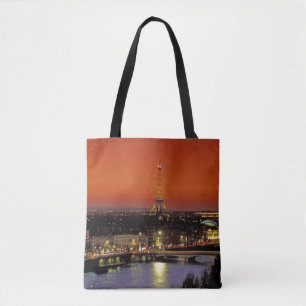 Europe, France, Paris. Sunset view of Eiffel Tote Bag