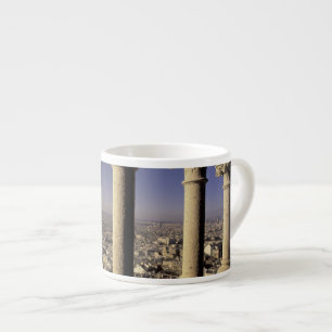 Europe, France, Paris, View of Paris through Espresso Cup