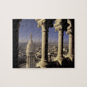 Europe, France, Paris, View of Paris through Jigsaw Puzzle