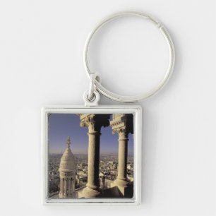 Europe, France, Paris, View of Paris through Key Ring