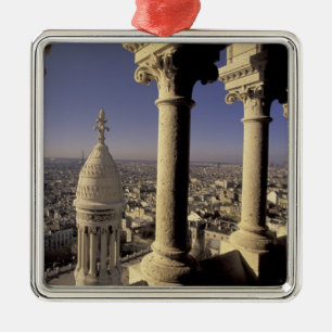Europe, France, Paris, View of Paris through Metal Tree Decoration