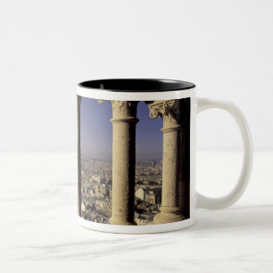 Europe, France, Paris, View of Paris through Two-Tone Coffee Mug
