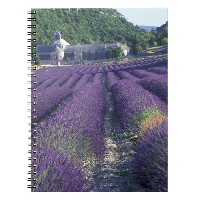 Europe, France, Provence. Lavander fields Spiral Notebook (Front)
