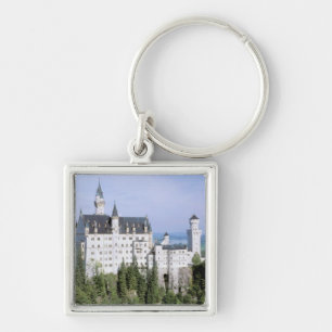 Europe, Germany, Neuschwanstein Castle, built Key Ring