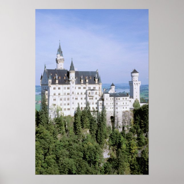 Europe, Germany, Neuschwanstein Castle, built Poster (Front)
