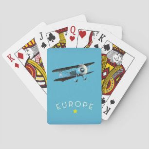 Europe Golden Star Playing Cards